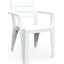 SEDIA JULIE + BRACCIOLI KETER PP BIANCO CM 61,5X58,5 H.CM 79