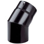 GOMITO LEGNA 45° PLUS NERO OPACO SAVE CM 12