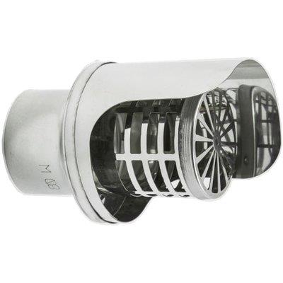TERMINALE SCARICO PELLET + ANTIVENTO CM  8