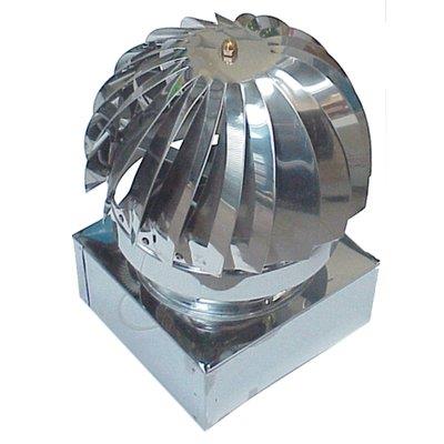 VENTOLINO GIREVOLE BASE QUADRA INOX AISI 304 CM 27X27 Immagine principale del prodotto