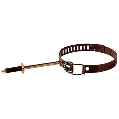 COLLARE REGGITUBO CLASSIC MARRONE CM 10/15 + TASSELLO Immagine principale del prodotto