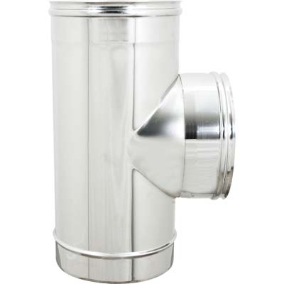 TUBO A TEE 90° MFF ACCIAIO INOX AISI 304 CM  8