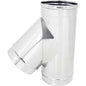 TUBO A TEE 135° MMF ACCIAIO INOX AISI 304 CM 25