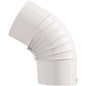 GOMITO LEGNA 45° CLASSIC BIANCO SAVE CM 12