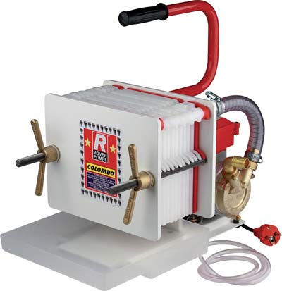 FILTRO ENOLOGICO COLOMBO 12 ROVER VOLT 230 WATT 340 LT/H 350/500 PIASTRE 12 CM 20X20