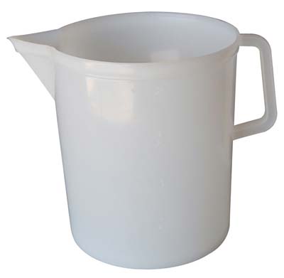 BOCCALE GRADUATO STEFANPLAST PP BIANCO LT 3