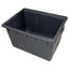 MASTELLONE RETTANGOLARE NERO ICS LDPE LT 180 CM 80X60 H.CM 48 + MANICI