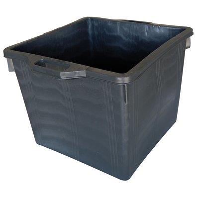 MASTELLONE QUADRATO NERO ICS LDPE LT 60 CM 48X48 H.CM 37 + MANICI Immagine principale del prodotto