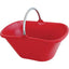 CESTA RACCOLTA OVALE MANICO FISSO STEFANPLAST PPL/ACCIAIO ROSSO LT 25