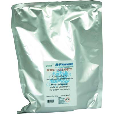 ACIDO TARTARICO ENOLOGICO E334 FRANKE GR 100 Immagine principale del prodotto