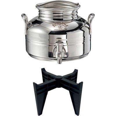 MINI FUSTINO SALDATO GIOIELLO SANSONE INOX 18/10 LT 2