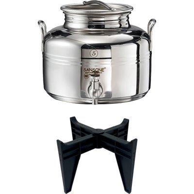 MINI FUSTINO SALDATO GIOIELLO SANSONE INOX 18/10 LT 5