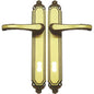 MANIGLIA EXPORT PLACCA FORO PATENT OTTONE BRONZATA SFUMATA Q8 I.MM 70 CF=PZ 2