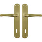 MANIGLIA RIO FORO PATENT OTTONE LUCIDO Q8 I.MM 70 CF=PZ 2