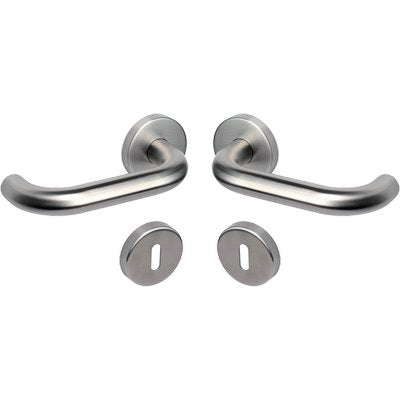 MANIGLIA OLARIX ROSETTA FORO PATENT COTTALI ACCIAIO INOX SATINATO CF=PZ 2 Immagine principale del prodotto