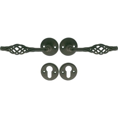 MANIGLIA BASKET ROSETTA FORO SAGOMATO COTTALI VERN NERA Q8 CF=PZ 2