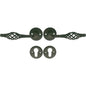 MANIGLIA BASKET ROSETTA FORO SAGOMATO COTTALI VERN NERA Q8 CF=PZ 2
