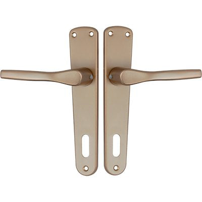 MANIGLIA GABRY PLACCA FORO PATENT ALLUMINIO BRONZATO PLACCA Q8 I.MM 90 CF=PZ 2