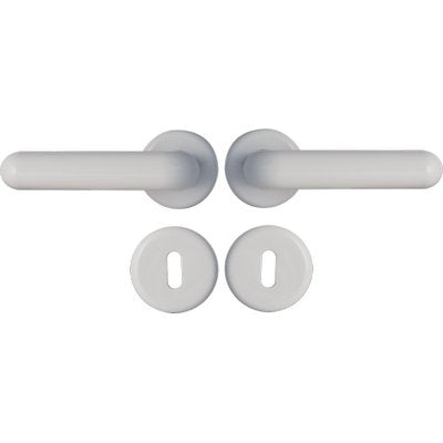 MANIGLIA KING ROSETTA FORO PATENT RESINA BIANCA Q8 CF=PZ 2