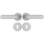 MANIGLIA KING ROSETTA FORO PATENT RESINA BIANCA Q8 CF=PZ 2
