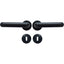 MANIGLIA KING ROSETTA FORO PATENT RESINA NERA Q8 CF=PZ 2