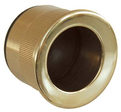 MANIGLIA A DITALE INCASSO TONDA COTTALI MM 25x12 OTTONE LUCIDO Immagine principale del prodotto