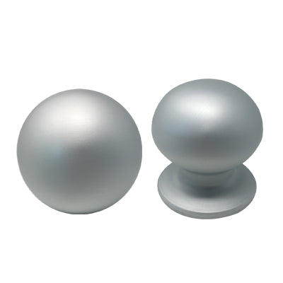 POMOLO X PORTONE 169 SAGUATTI ALLUMINIO ARGENTO SATINATO D.MM 70 BASE D.MM 60 Immagine principale del prodotto