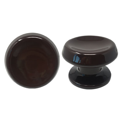 POMOLO X PORTONE 866 SAGUATTI ALLUMINIO MARRONE RAL 8017 D.MM 80 BASE D.MM 70 Immagine principale del prodotto