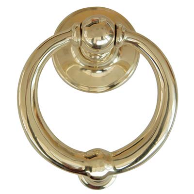BATTENTE X PORTONE RING COTTALI OTTONE LUCIDO MM 110