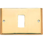 PLACCA COPRIFRUTTI COTTALI OTTONE POSTI 1 MM 125X74 MAGIC/VENUS