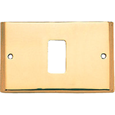 PLACCA COPRIFRUTTI COTTALI OTTONE POSTI 1 MM 125X74 MAGIC/VENUS Immagine principale del prodotto