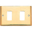 PLACCA COPRIFRUTTI COTTALI OTTONE POSTI 2 MM 125X74 MAGIC/VENUS