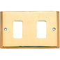 PLACCA COPRIFRUTTI COTTALI OTTONE POSTI 2 MM 125X74 MAGIC/VENUS