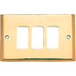 PLACCA COPRIFRUTTI COTTALI OTTONE POSTI 3 MM 125X74 MAGIC/VENUS