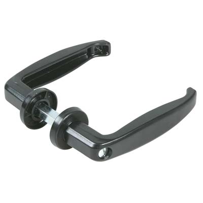 MANIGLIA PORTA METALLO 355 COMBI ZAMA VERN NERA VITE IN TESTA MM 40/50 Q8