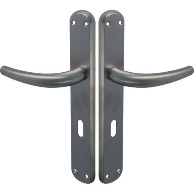 MANIGLIA TORINO CROMO FORO PATENT ZAMA CROMO SATINATA+Q8 I.MM 70 CF=PZ 2