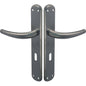 MANIGLIA TORINO CROMO FORO PATENT ZAMA CROMO SATINATA+Q8 I.MM 70 CF=PZ 2
