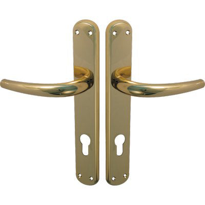 MANIGLIA TORINO OTTONE FORO SAGOMATO ZAMA OTTONE LUCIDO Q8 I.MM 90 CF=PZ 2 Immagine principale del prodotto
