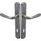 MANIGLIA GOCCIA CROMO PLACCA FORO PATENT ZAMA CROMO SATINATA Q8 I.MM 90 CF=PZ 2