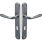 MANIGLIA GOCCIA CROMO PLACCA FORO PATENT ZAMA CROMO SATINATA Q8 I.MM 70 CF=PZ 2