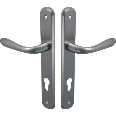 MANIGLIA GOCCIA CROMO PLACCA FORO SAGOMATO ZAMA CROMO SATINATA Q8 I.MM 90 CF=PZ 2 Immagine principale del prodotto