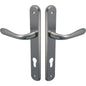 MANIGLIA GOCCIA CROMO PLACCA FORO SAGOMATO ZAMA CROMO SATINATA Q8 I.MM 90 CF=PZ 2
