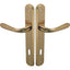 MANIGLIA GOCCIA OTTONE PLACCA FORO PATENT ZAMA OTTONE LUCIDO Q8 I.MM 90 CF=PZ 2