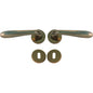 MANIGLIA GOCCIA OTTONE ROSETTA FORO PATENT ZAMA OTTONE LUCIDO Q8 CF=PZ 2