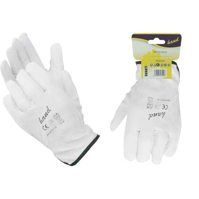GUANTO DRIVER FIORE BOVINO HAND BIANCO  8 Immagine principale del prodotto