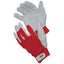 GUANTO DRIVER FIORE BOVINO/TELA ELASTICA WORKIT BIANCO/ROSSO + STRAP 11