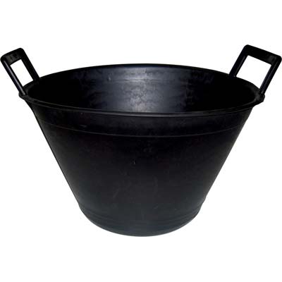 SECCHIO MURATORE DUE MANICI PE NERO D.CM 36 LITRI 10 Immagine principale del prodotto