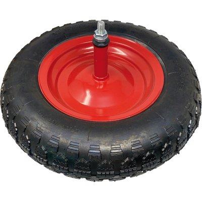 RUOTA PNEUMATICA X CARRIOLA WORKIT 3.50X8" DISCO METALLO ASSE MM 12X260 +PFU