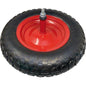RUOTA PNEUMATICA X CARRIOLA WORKIT 3.50X8" DISCO METALLO ASSE MM 12X260 +PFU