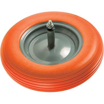 RUOTA PU ANTIFORO X CARRIOLA WORKIT 3,50X8" DISCO METALLO ASSE MM 12X260 Immagine principale del prodotto